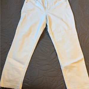 Maurices Women's White Ankle Jeans
